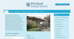 Desktop Screenshot of portlandnaturalhealth.net